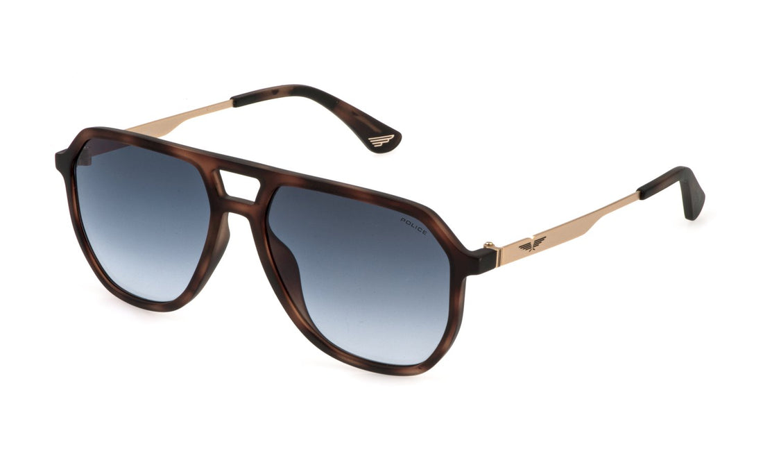 Occhiali da sole police splq81 0878 havana pilot masculino taglia 57mm - Vista principale