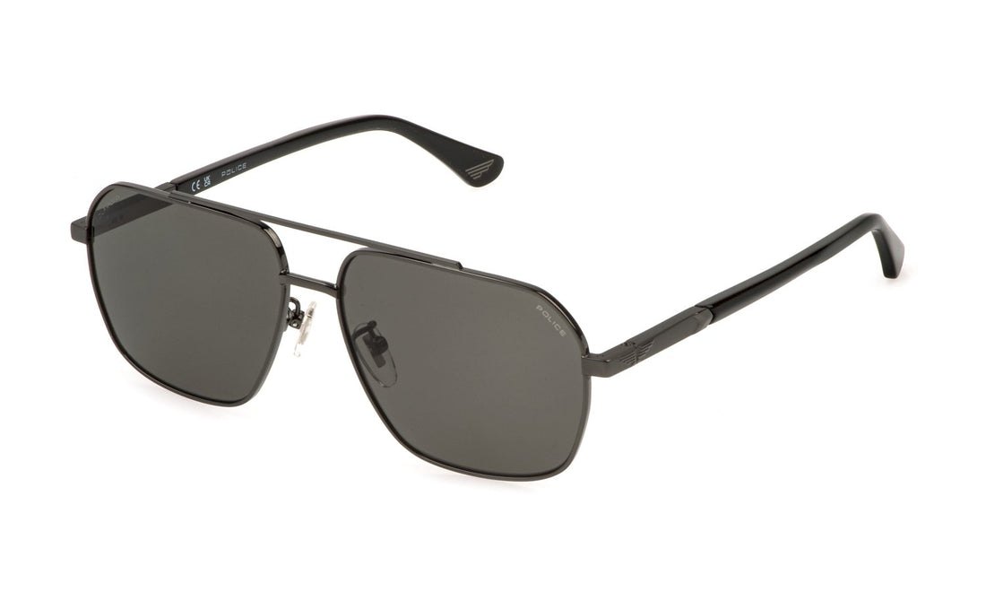 Sunglasses police splq85 568p plateado geometric masculino size 61mm - Main view