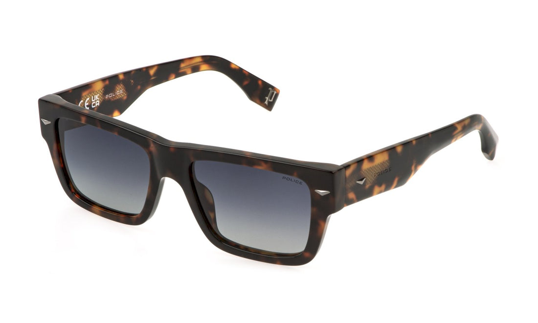 Occhiali da sole police splq87 0c10 havana square masculino taglia 54mm - Vista principale