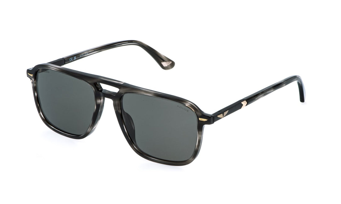 Occhiali da sole police splr78 6k3p havana square masculino taglia 57mm - Vista principale
