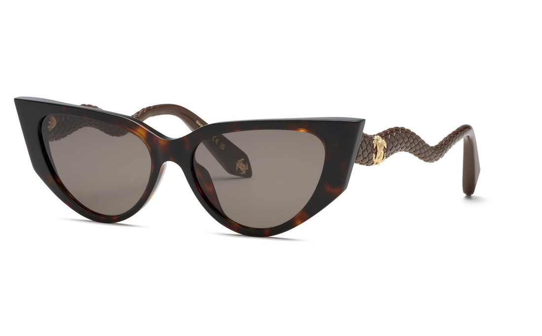 Sunglasses roberto cavalli src128m 0743 havana cat eye femenino size 56mm - Main view