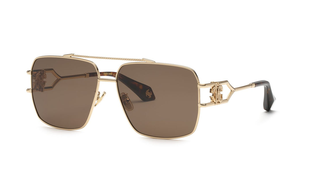 Occhiali da sole roberto cavalli src131 0300 dorado square unisex taglia 61mm - Vista principale