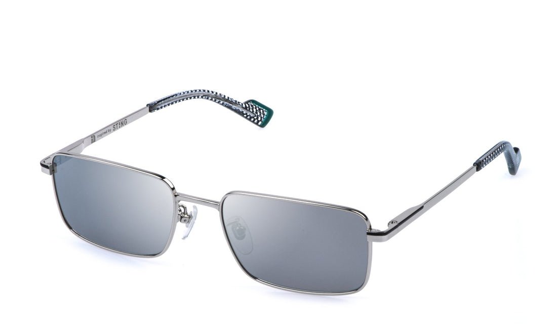 Óculos de sol sting sst580 k07x plateado square masculino tamanho 57mm - Vista principal