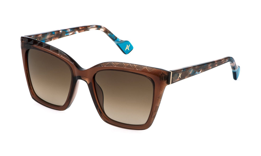 Occhiali da sole yalea sya221 6a6p marron square femenino taglia 53mm - Vista principale