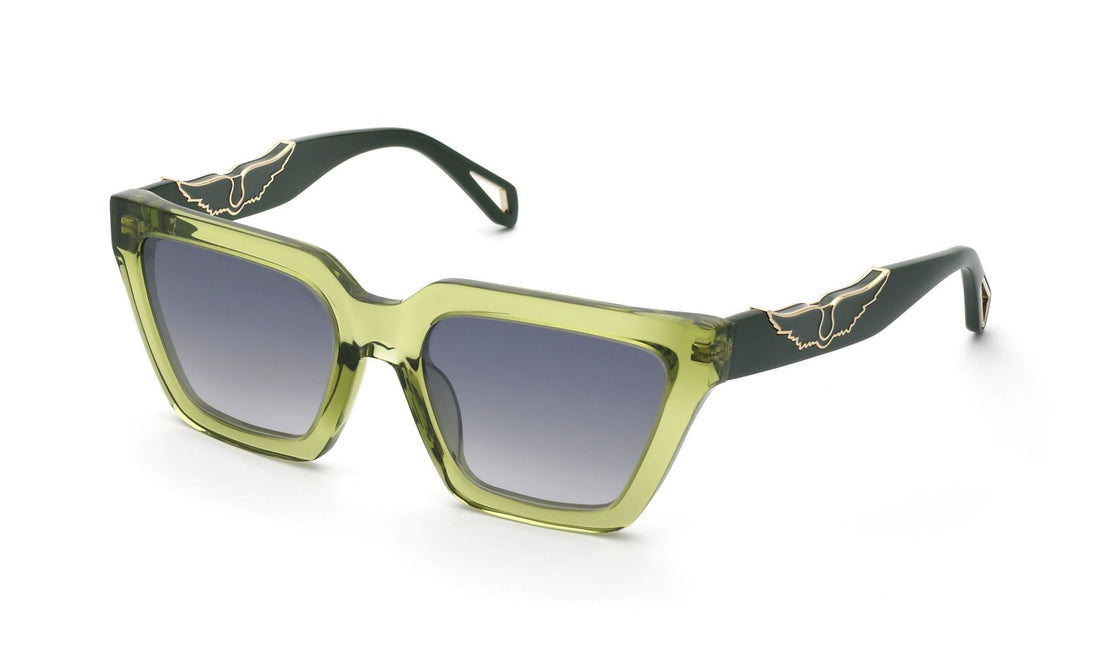 Occhiali da sole zadig&voltaire szv418 m40x verde square femenino taglia 53mm - Vista principale