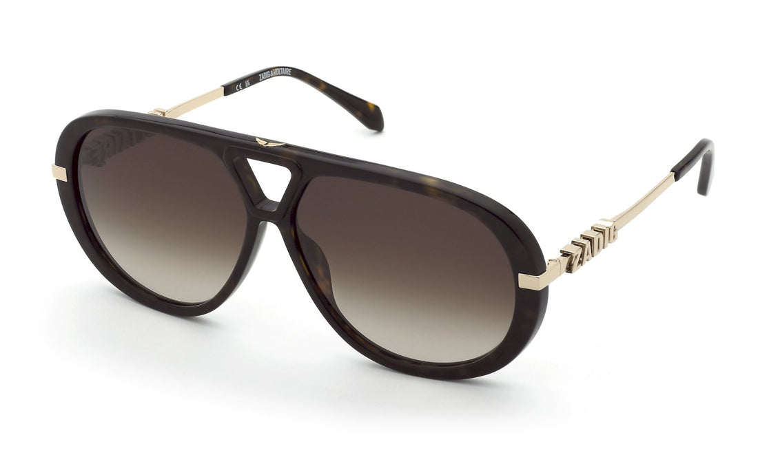 Occhiali da sole zadig&voltaire szv450 0722 havana pilot unisex taglia 64mm - Vista principale