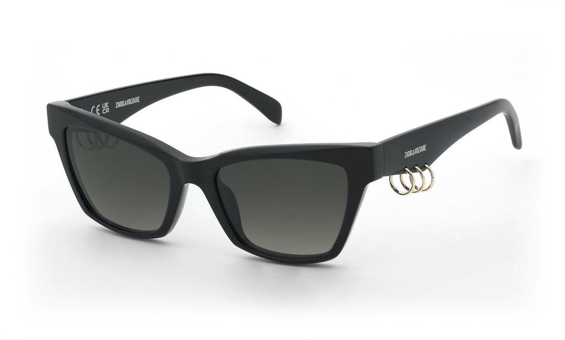 Occhiali da sole zadig&voltaire szv470v 0700 negro cat eye femenino taglia 53mm - Vista principale