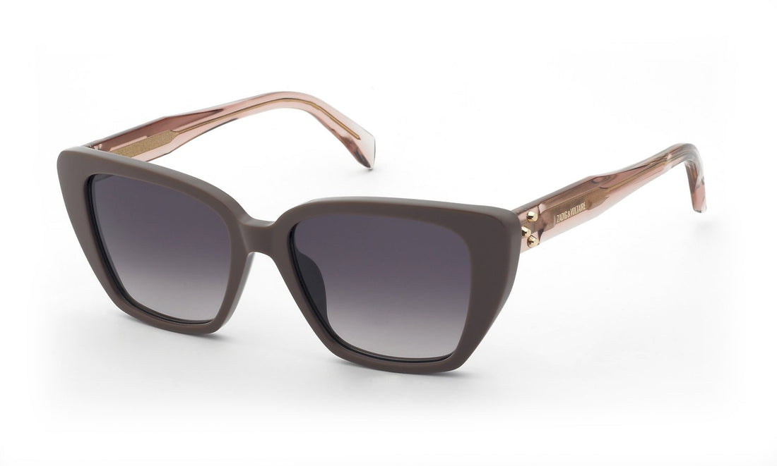 Occhiali da sole zadig&voltaire szv472 0d84 marron geometric femenino taglia 53mm - Vista principale