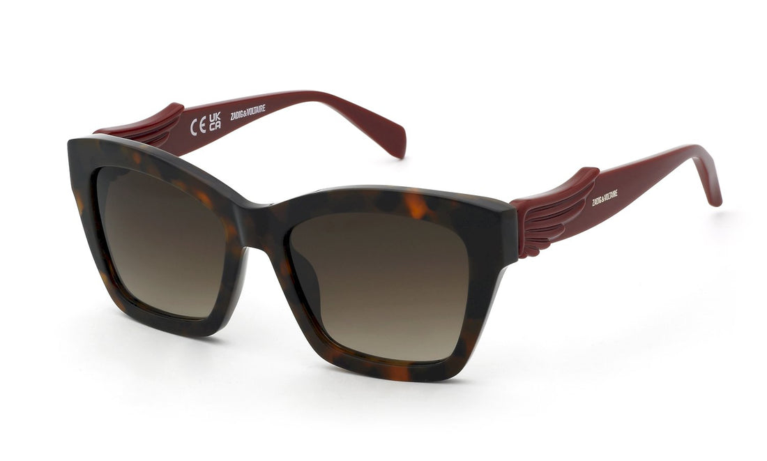 Occhiali da sole zadig&voltaire szv503 09xk havana square femenino taglia 55mm - Vista principale