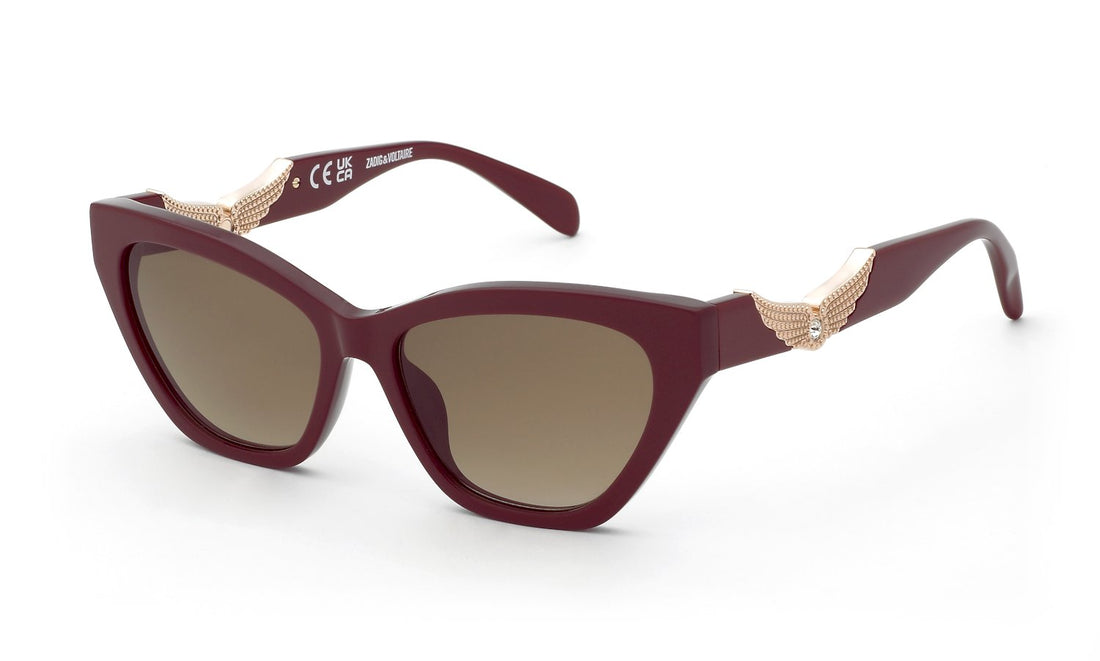 Óculos de sol zadig&voltaire szv506s 01ck burdeos cat eye femenino tamanho 55mm - Vista principal