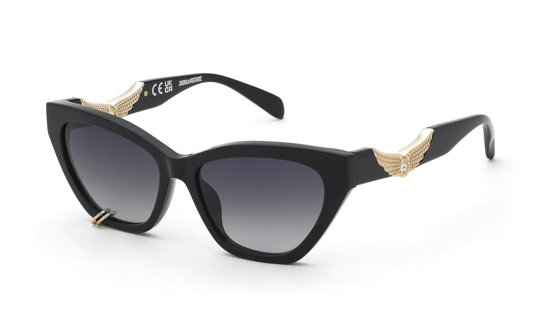Occhiali da sole zadig&voltaire szv506v 0700 negro cat eye femenino taglia 55mm - Vista principale