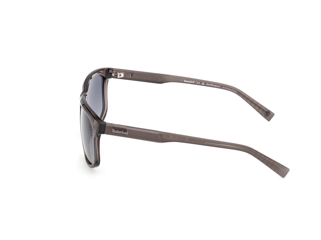 Óculos de sol timberland tb00036-h 20d gris rectangular masculino tamanho 60mm - Vista de detalhe