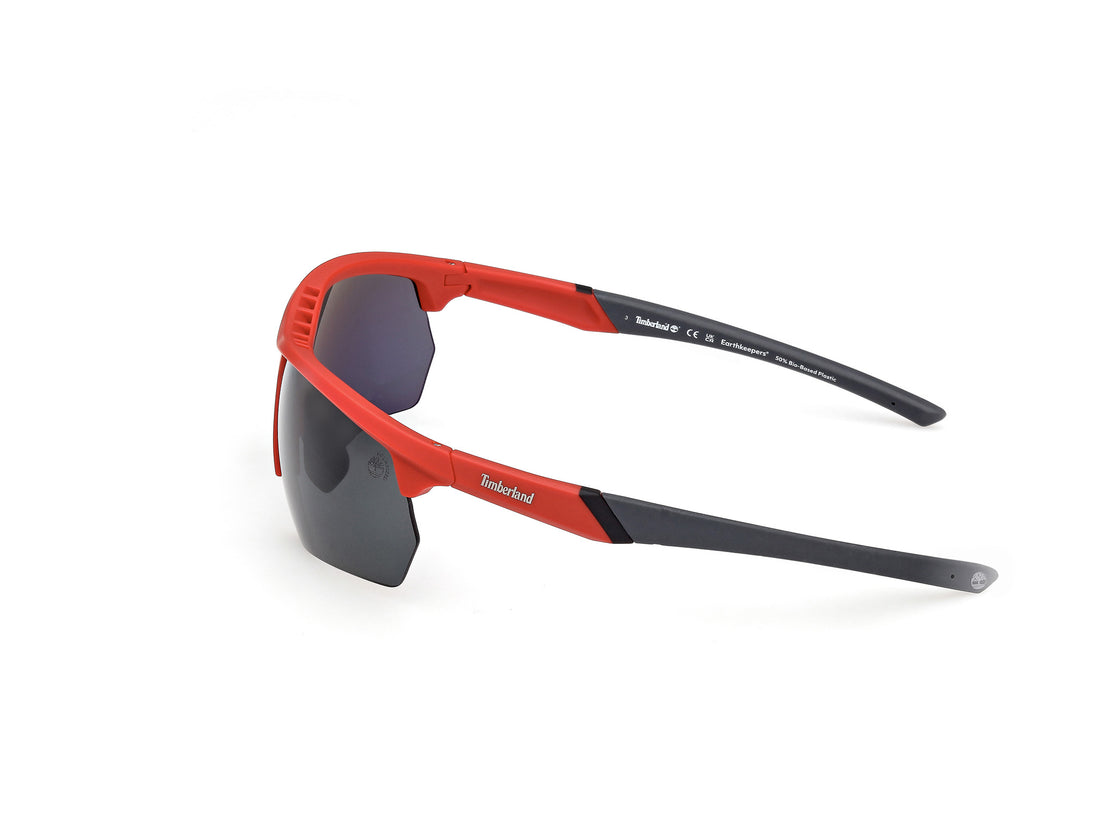 Occhiali da sole timberland tb00056 67d rojo rectangular masculino taglia 73mm - Vista dettagliata