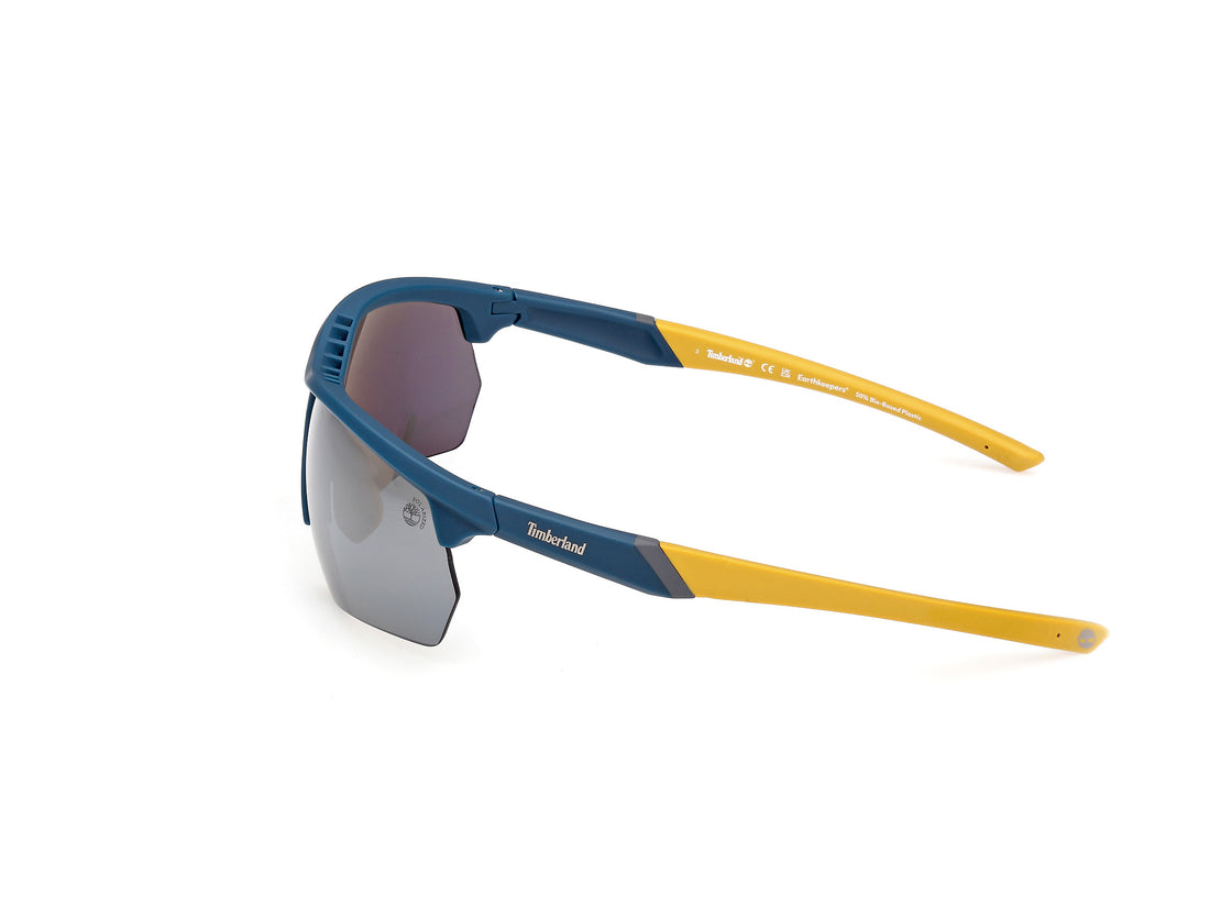 Occhiali da sole timberland tb00056 91d azul rectangular masculino taglia 73mm - Vista dettagliata