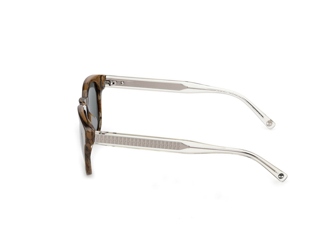 Occhiali da sole timberland tb00060 96r verde round masculino taglia 53mm - Vista dettagliata