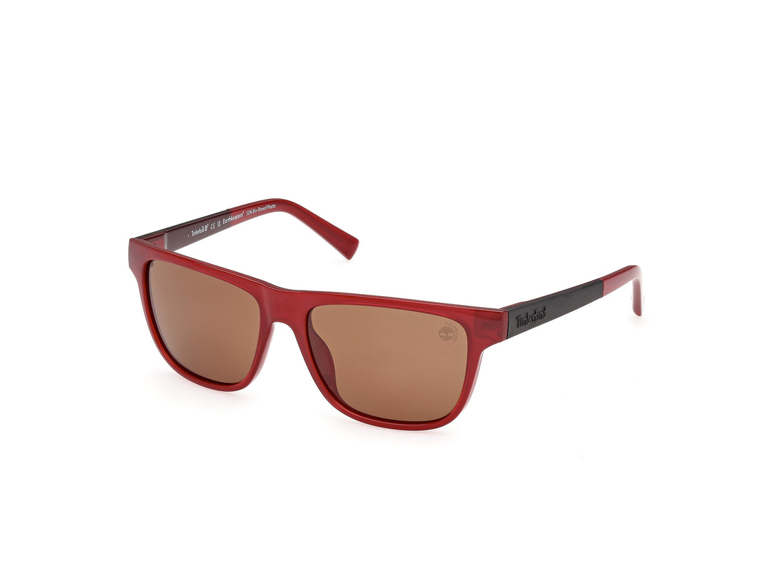 Lunettes de soleil timberland tb00069 66h rojo rectangular masculino taille 56mm - Vue principale