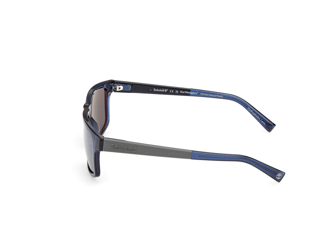 Occhiali da sole timberland tb00070 90d azul rectangular masculino taglia 57mm - Vista dettagliata