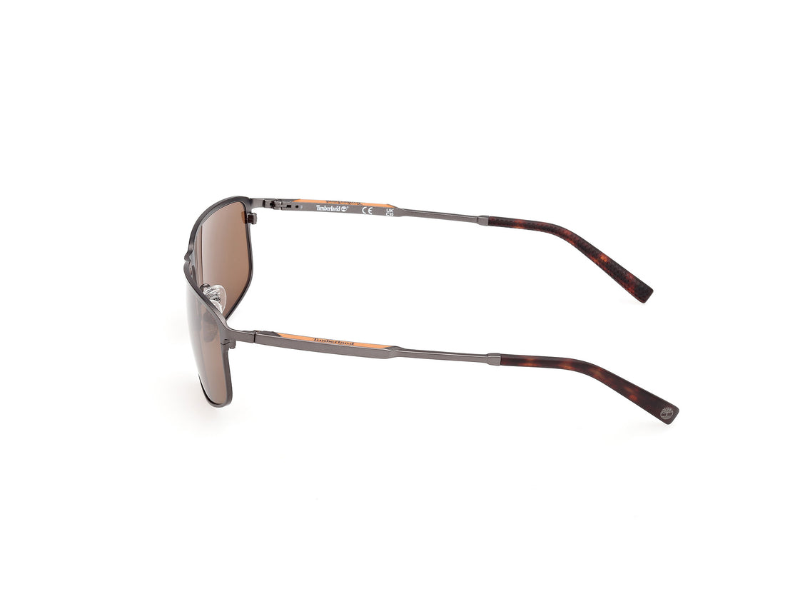 Occhiali da sole timberland tb00072 09h plateado rectangular masculino taglia 59mm - Vista dettagliata