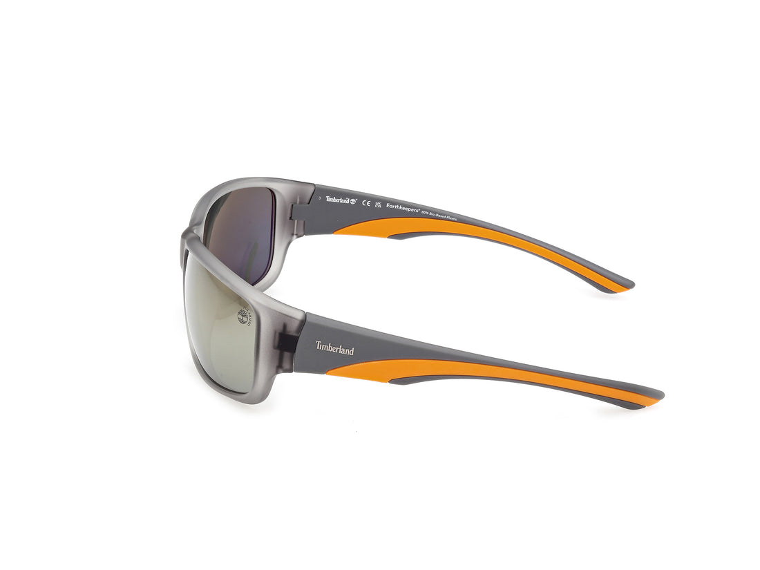 Occhiali da sole timberland tb00084 20h gris rectangular masculino taglia 64mm - Vista dettagliata