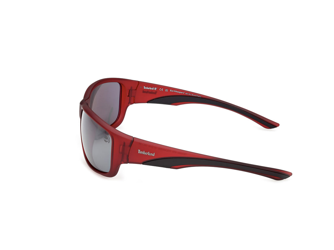 Occhiali da sole timberland tb00084 67d rojo rectangular masculino taglia 64mm - Vista dettagliata