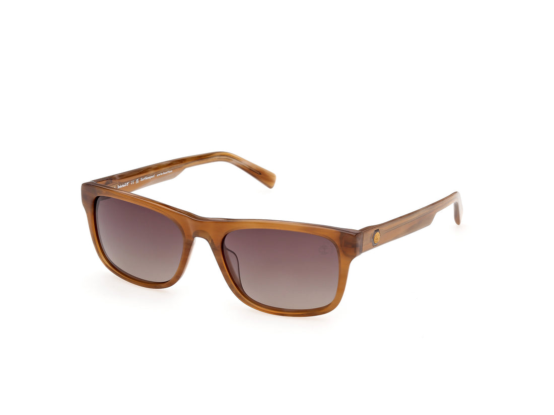 Solbriller timberland tb00098 62h marron rectangular masculino størrelse 56mm - Hovedvisning