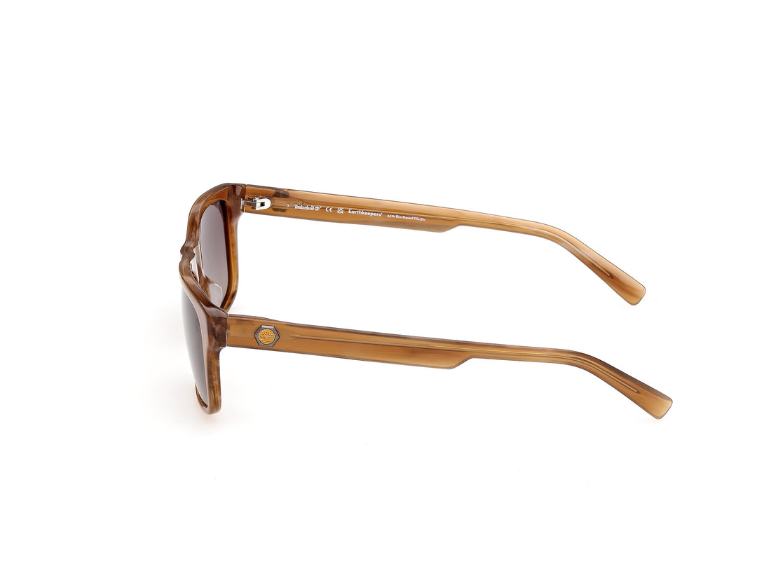 Solbriller timberland tb00098 62h marron rectangular masculino størrelse 56mm - Detaljeret visning
