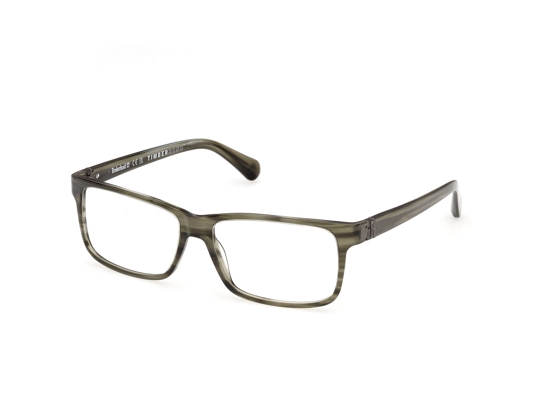 Briller timberland tb50035 061 verde rectangular masculino størrelse 61mm - Hovedvisning
