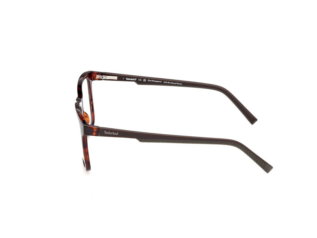 Prescription glasses timberland tb50108 052 havana rectangular masculino size 55mm - Detailed view