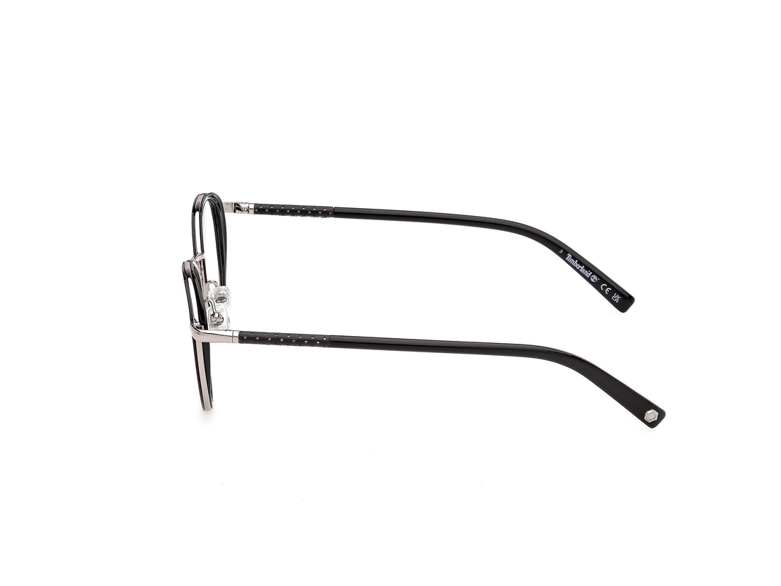 Prescription glasses timberland tb50114 001 negro round masculino size 50mm - Detailed view