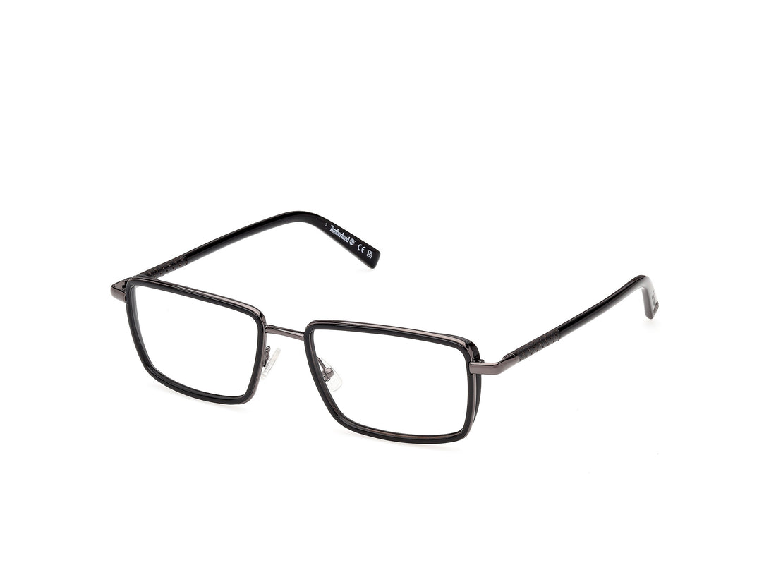 Prescription glasses timberland tb50115 001 negro rectangular masculino size 55mm - Main view