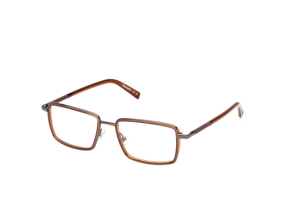 Prescription glasses timberland tb50115 047 marron rectangular masculino size 55mm - Main view