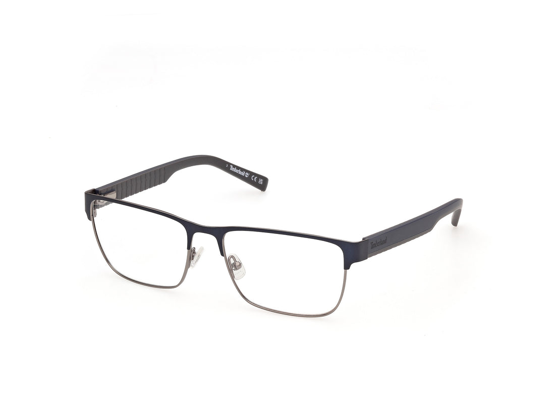 Briller timberland tb50117 091 azul rectangular masculino størrelse 55mm - Hovedvisning