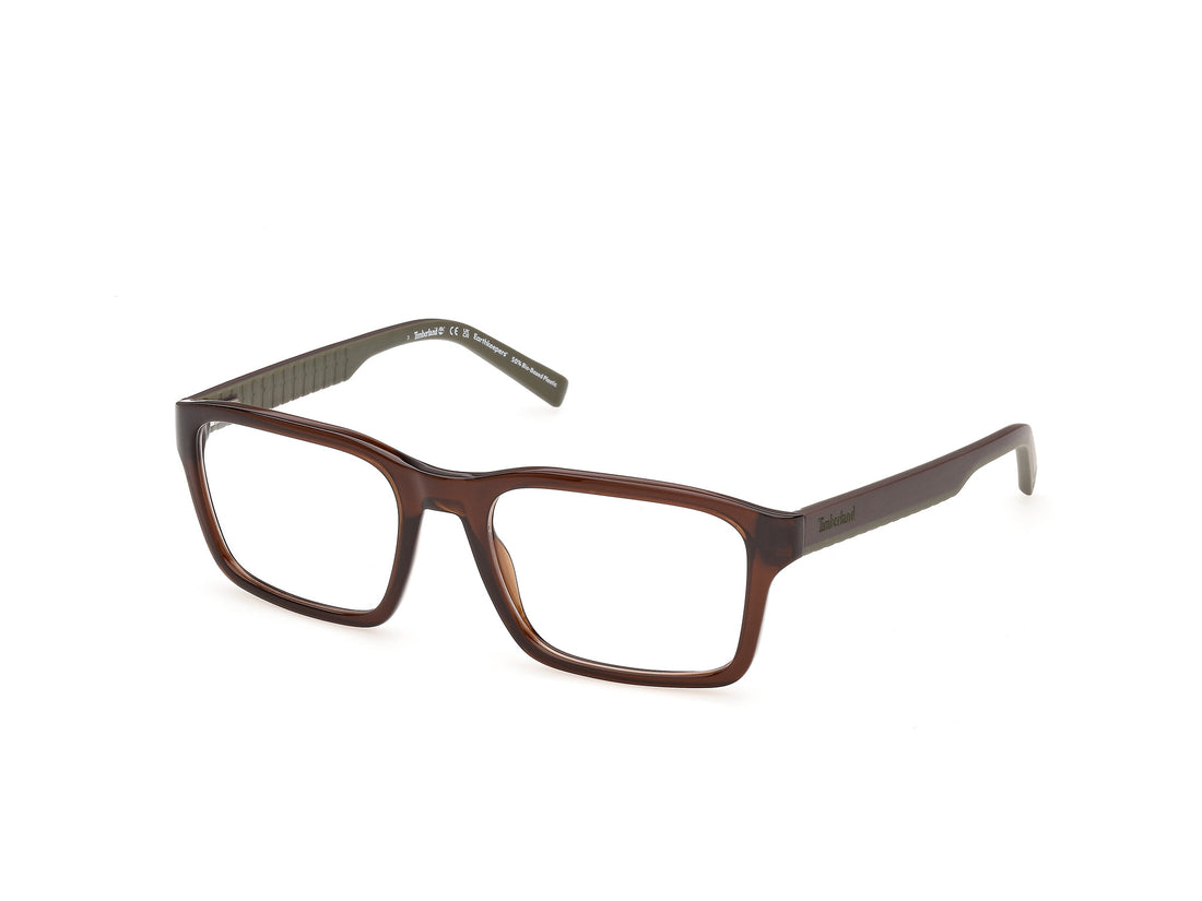 Briller timberland tb50118 048 marron rectangular masculino størrelse 55mm - Hovedvisning