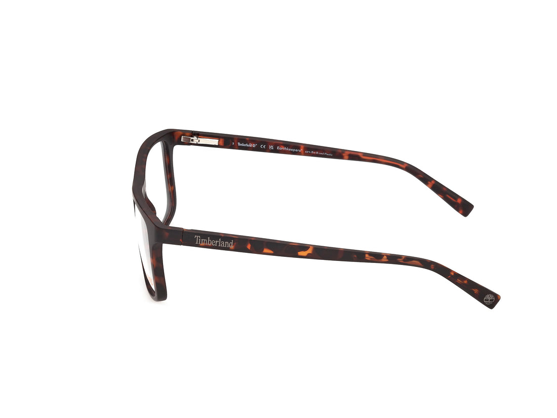 Briller timberland tb50127 052 havana rectangular masculino størrelse 56mm - Detaljeret visning