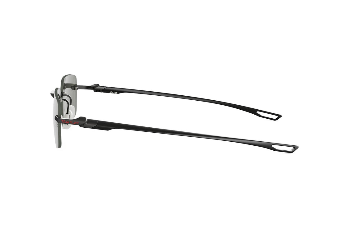 Sunglasses tag heuer mini vingtsept rimless th40036u 02a black rectangular masculino size 55mm - Detailed view