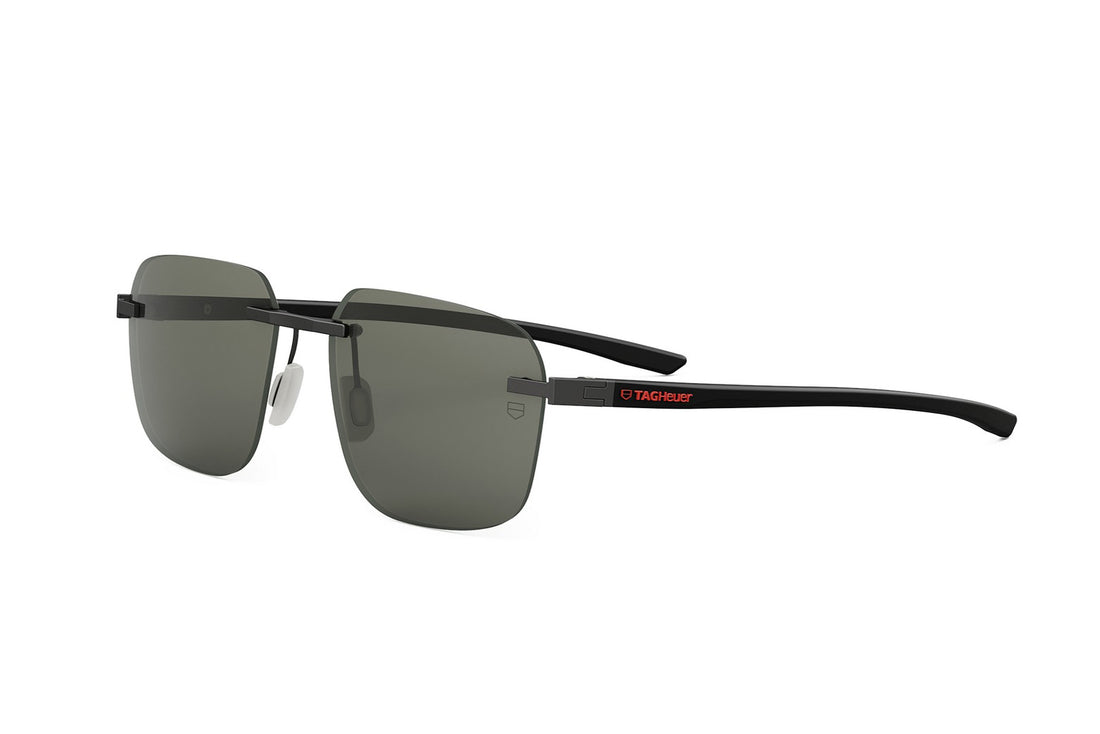 Sunglasses tag heuer essential rimless th40038u 05a black pilot masculino size 56mm - Main view