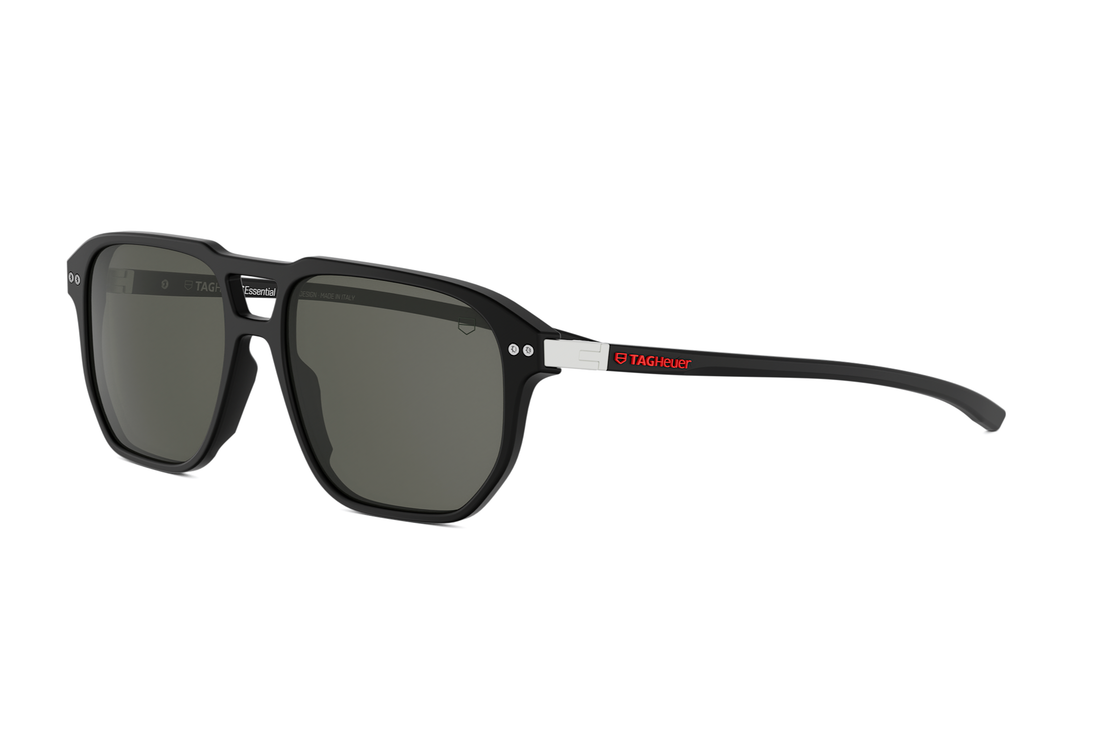 Sunglasses tag heuer essential tile th40064i 02a black geometric masculino size 54mm - Main view