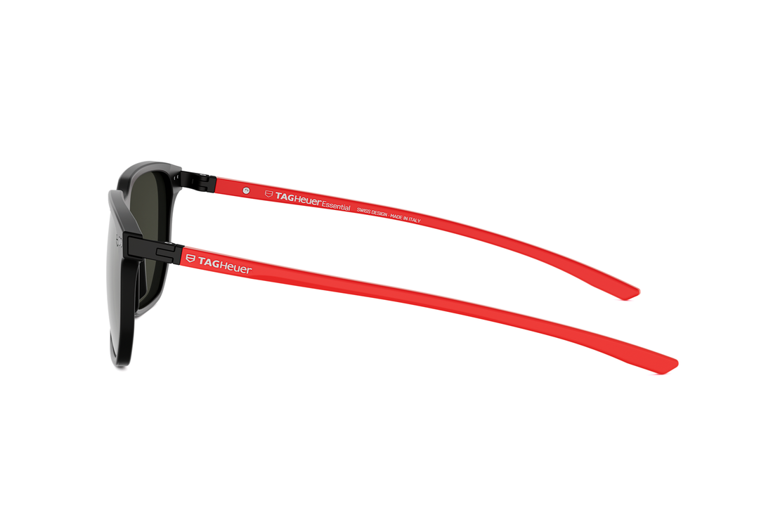 Sunglasses tag heuer essential tile th40065i 02a black rectangular masculino size 56mm - Detailed view