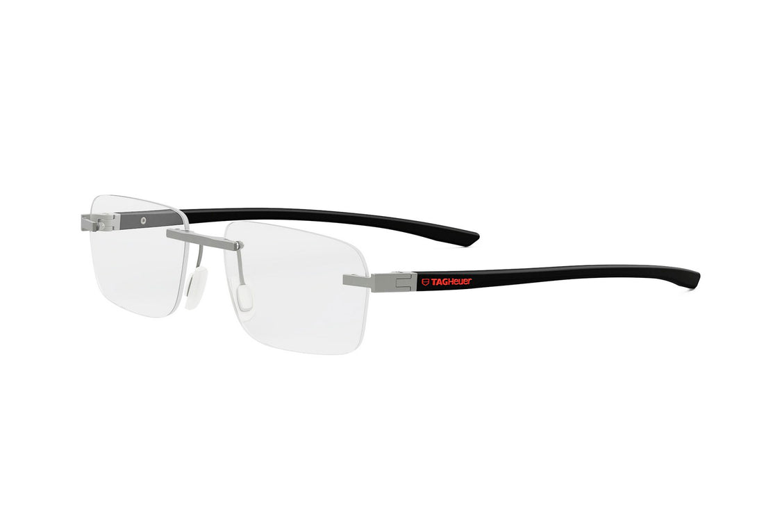 Brillen tag heuer essential rimless th50030u 007 silver rectangular masculino größe 58mm - Hauptansicht