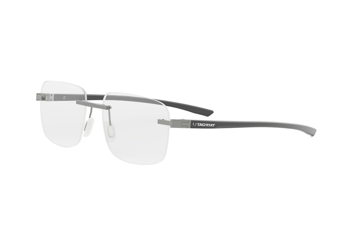 Brillen tag heuer essential rimless th50031u 017 silver rectangular masculino größe 56mm - Hauptansicht