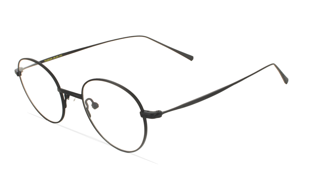 Prescription glasses greyhounders tegewa black negro round unisex size 46mm - Main view