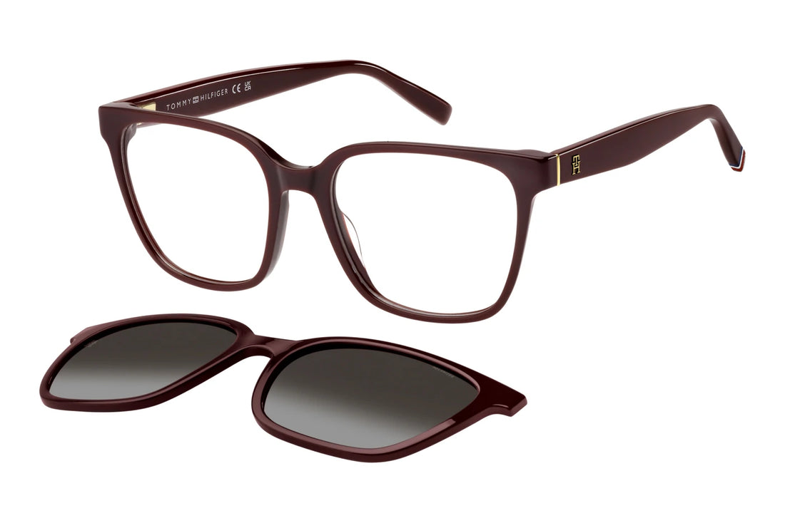 Solglasögon tommy hilfiger th 2399/c lhf la burdeos rectangular femenino storlek 52mm - Huvudvy