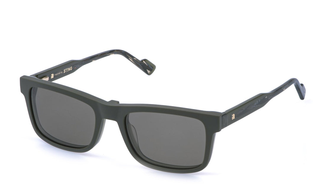 Occhiali da vista sting ust587 9hfp verde square masculino taglia 54mm - Vista principale