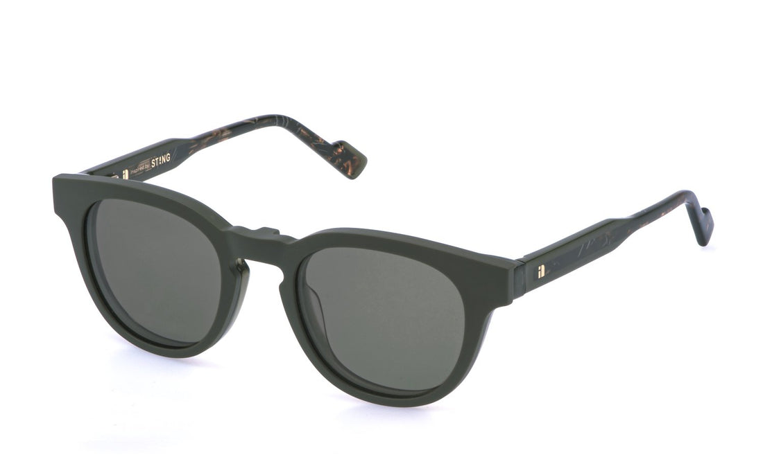 Occhiali da vista sting ust588 9hfz verde pantos masculino taglia 49mm - Vista principale