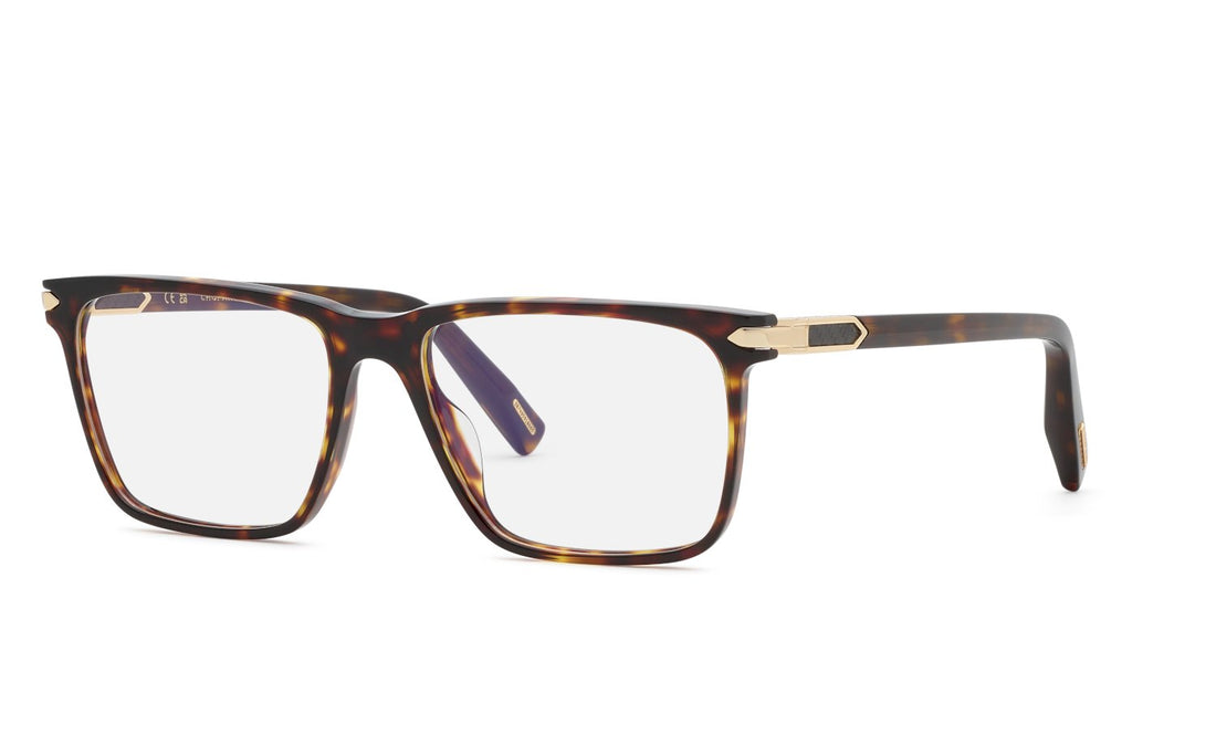 Occhiali da vista chopard vch409 0909 havana square masculino taglia 55mm - Vista principale