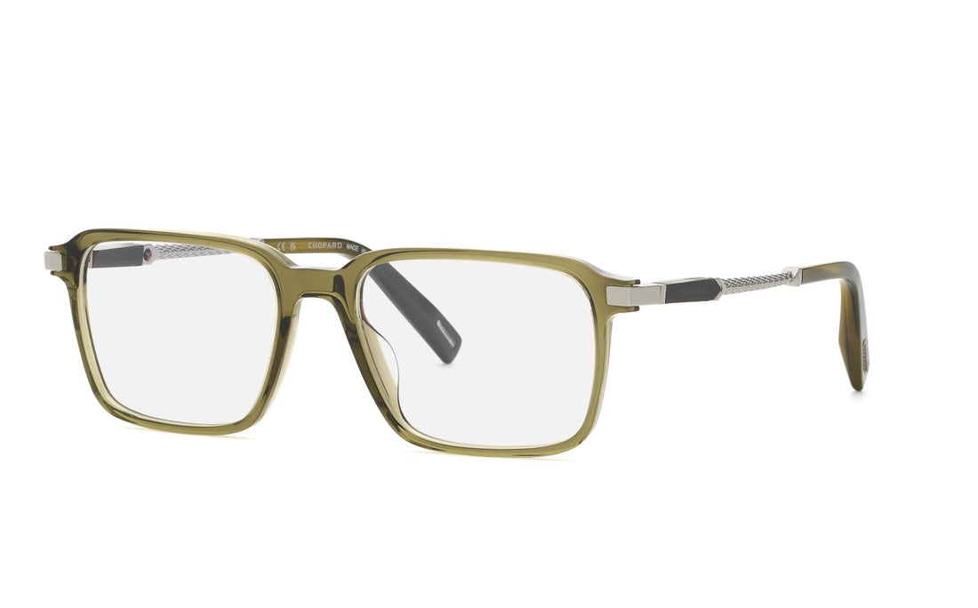 Occhiali da vista chopard vch426 073m verde square masculino taglia 55mm - Vista principale