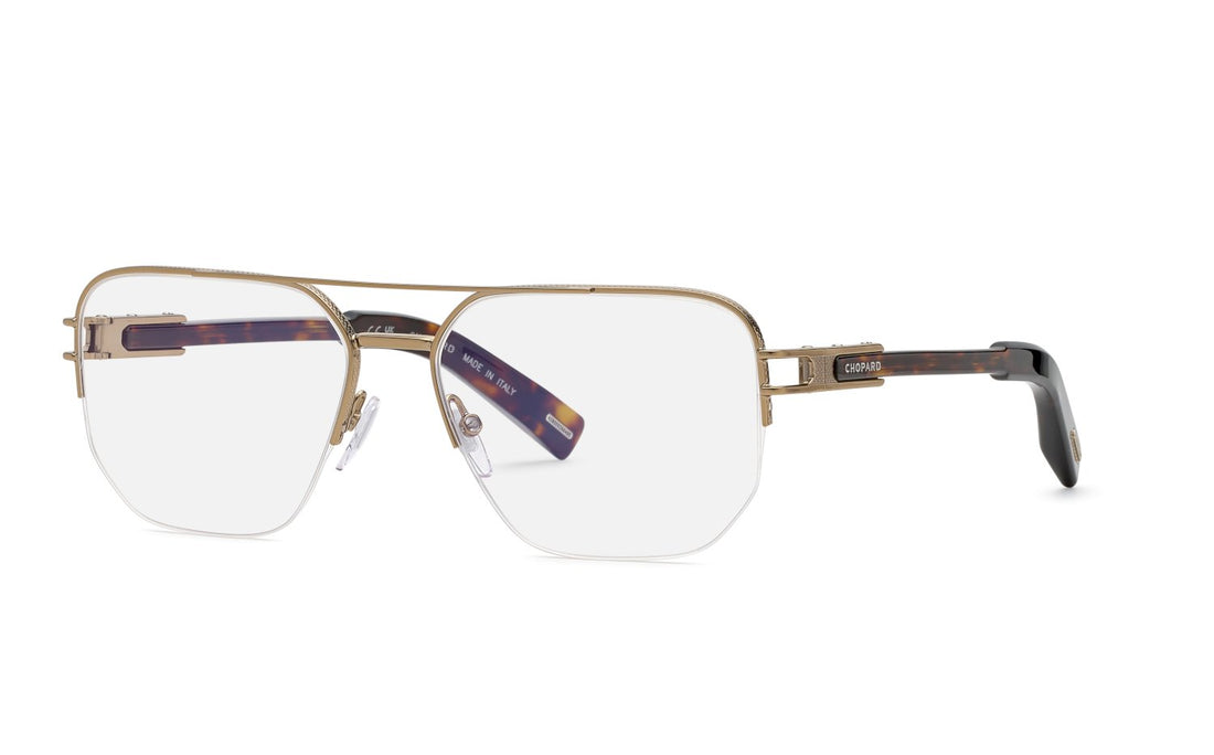 Occhiali da vista chopard vchm10 08ff dorado geometric masculino taglia 59mm - Vista principale