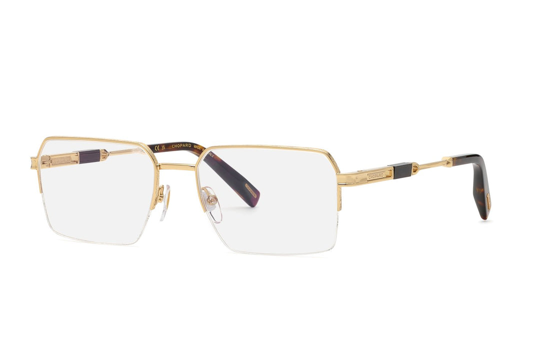Occhiali da vista chopard vchm37 0300 dorado square masculino taglia 57mm - Vista principale