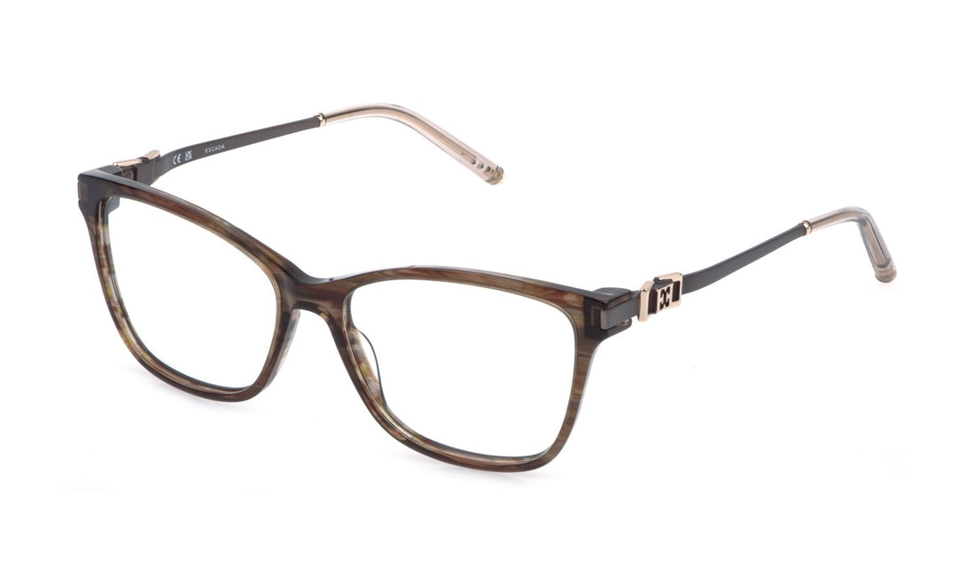 Gafas graduadas escada vesg25 09n3 marron square femenino talla 54mm - Vista principal