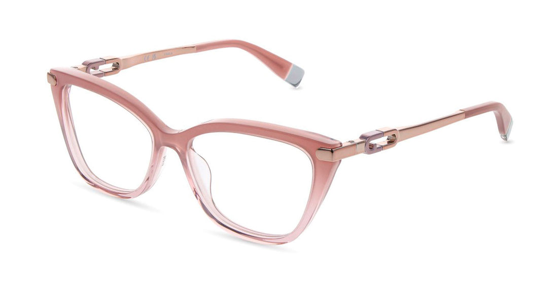 Brillen furla vfub03 0c19 rosa square femenino maat 54mm - Hoofdaanzicht